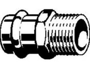 Viega overgangskobling 18 mm x 3/4" messing