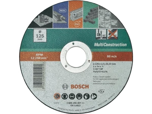 Bosch tilbehør ACS 60 V BF skjæreskive 125 mm 22,23 mm (1 stk) 2609256307