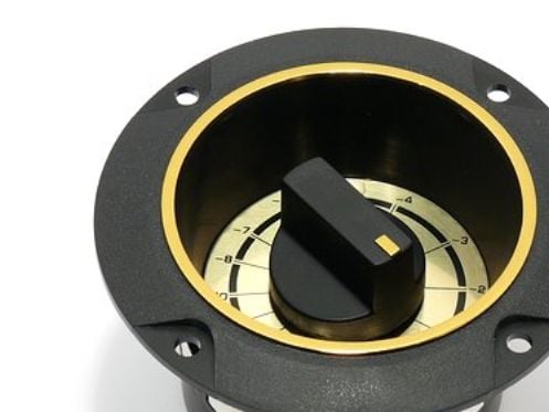 Visaton LC 95, Rotasjonsvolumkontroll, Frittstående, Sort, Gull, 100 W, 520 mm