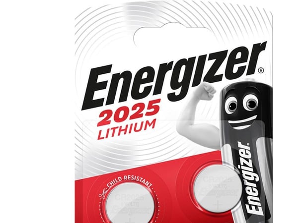 Energizer - Batteri 2 x CR2025 - Li - 163 mAh