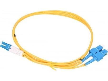 Extralink - Koblingskabel - LC/UPC-enkeltmodus (hann) til SC/UPC-enkeltmodus (hann) - 1 m - 3 mm - fiberoptisk - dupleks - G.652D