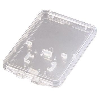 Hama SD and microSD Slim Box, MMC, SD, 2 kort, Plast, Gjennomsiktig, 35 mm, 53 mm