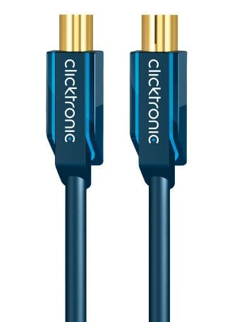 ClickTronic 10m Antenna Cable, 10 m, Coax M, Coax FM, Blå