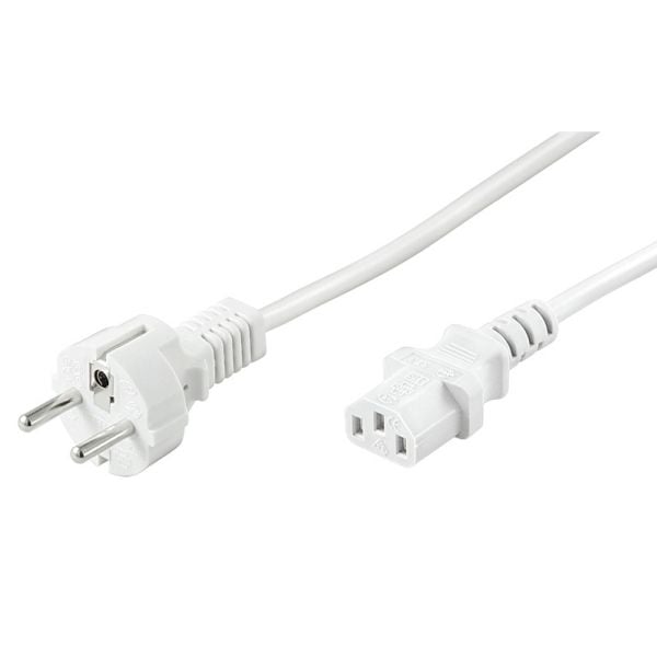 Goobay 96039, 2 m, Virtapistoke tyyppi F, C13 liitin, H05VV-F3G, 250 V