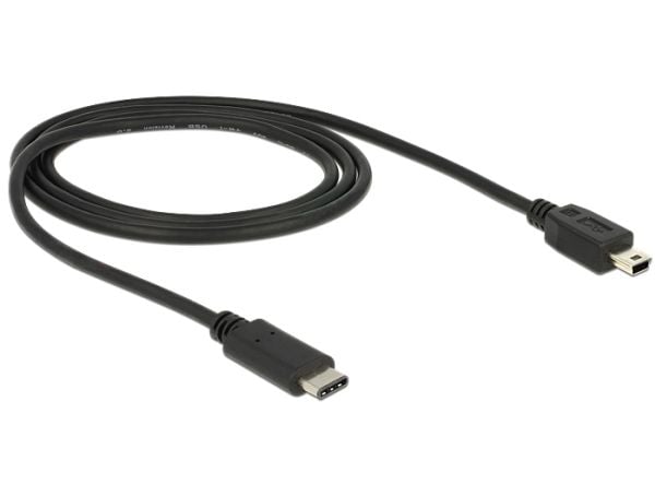 Delock - USB-kabel - USB-C (hann) til mini-USB Type B (hann) - USB 3.1 - 1 m - svart