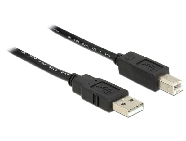 Delock - USB-kabel - USB-type B (hann) til USB (hann) - USB 2.0 - 20 m - aktiv