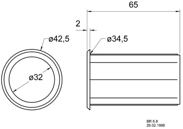 Visaton VS-BR6.8, 42,5 mm, 42,5 mm, 65 mm