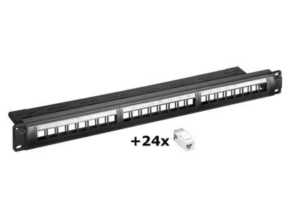 Goobay 95336, IEEE 802.3, IEEE 802.3ab, IEEE 802.3u, 10/100/1000Base-T(X), RJ-45, Cat6, U/UTP (UTP), Sort