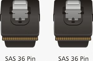 Delock mini SAS - SAS intern kabel - 36-pins 4i Mini MultiLane (hann) til 36-pins 4i Mini MultiLane (hann) - 1 m