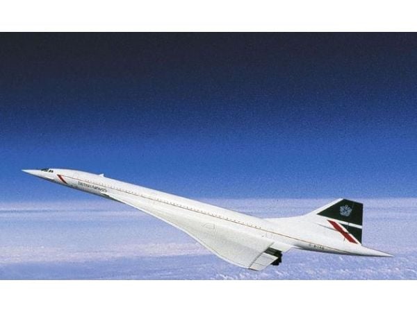 Revell Concorde British Airways, Luftfarkostmodell med fast vinge, Monteringssats, 1:144, Concorde British Airways, Plast, Mellanliggande