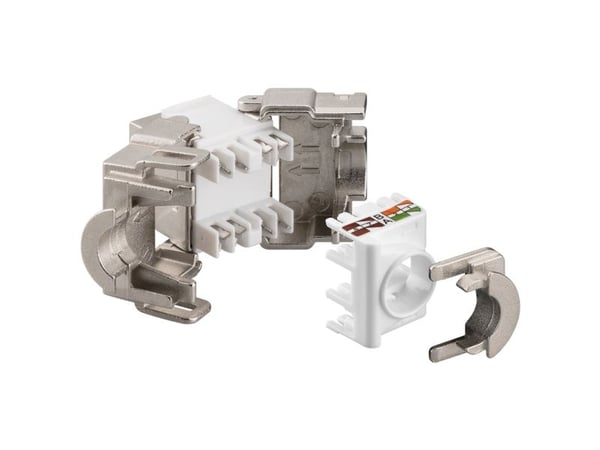 Goobay 95900, Flat, Sølv, RJ-45, IDC, Hunkjønn, 10GBase-T