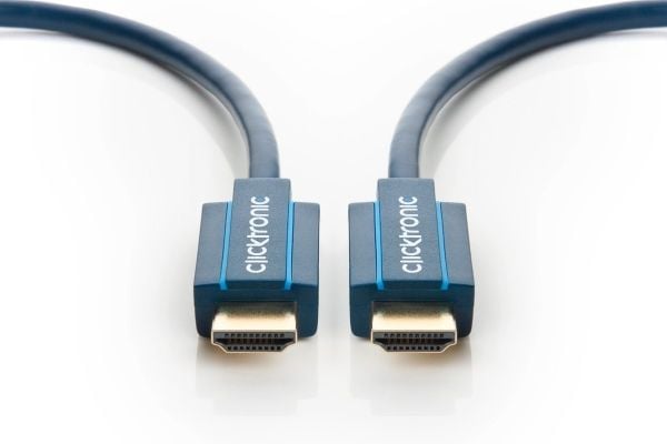 ClickTronic 5m High Speed HDMI, 5 m, HDMI Type A (Standard), HDMI Type A (Standard), 10,2 Gbit/s, Blå