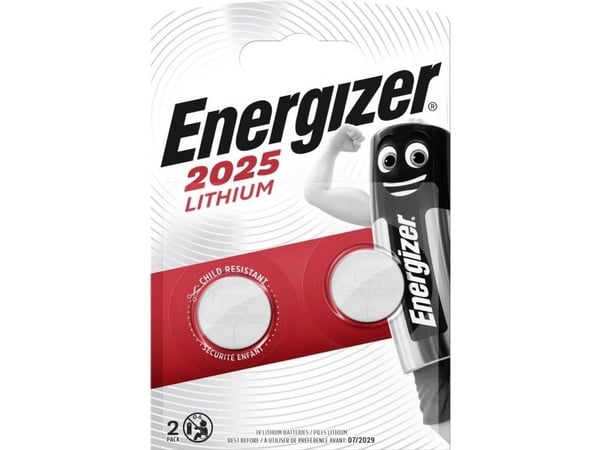 Energizer - Batteri 2 x CR2025 - Li - 163 mAh