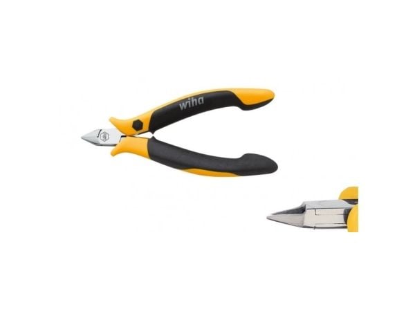 Wiha Z 40 4 04, Diagonal tang, 1 mm, Kull stål, Sort, Gult, 115 mm, 60 g