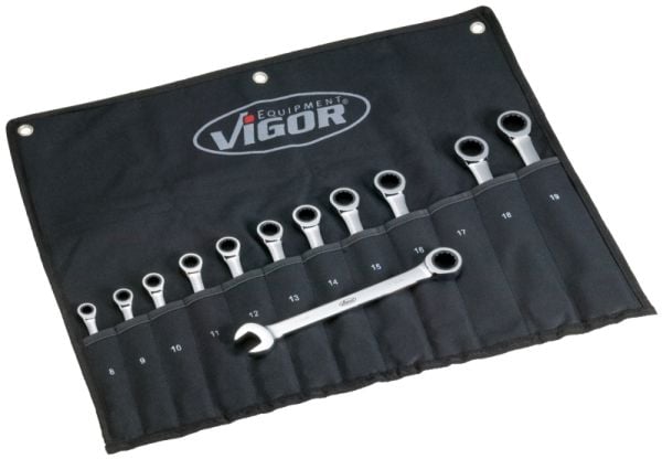 Vigor V1031, 8,9,10,11,12,13,14,15,16,17,18,19 mm, Kromi, Kromi
