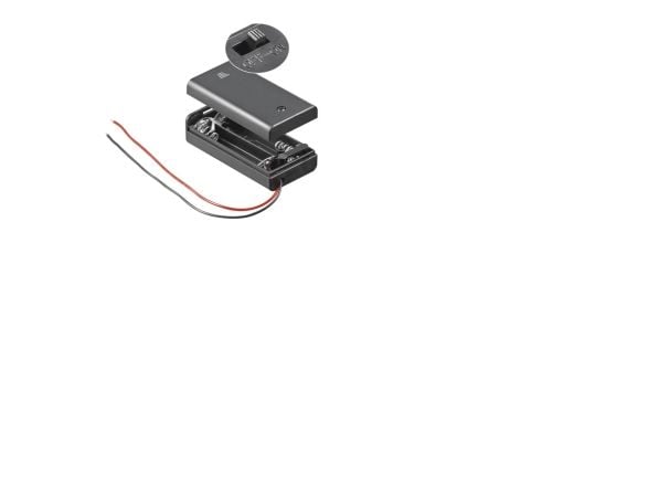 Goobay BH AA 2xAKGS, Passiv holder, Sort