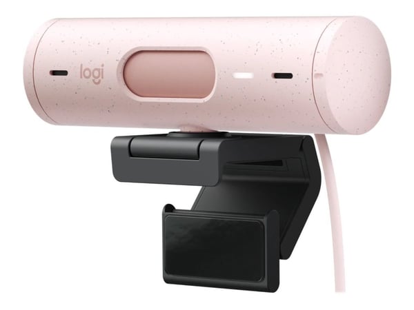 Logitech BRIO 500 - Webkamera - farge - Full HD (1920 x 1080) - Innebygd mikrofon (Stereo) - USB-C - Rose
