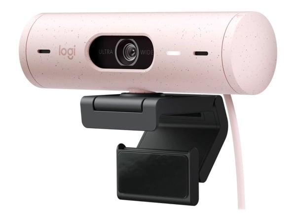 Logitech BRIO 500 - Webkamera - farge - Full HD (1920 x 1080) - Innebygd mikrofon (Stereo) - USB-C - Rose