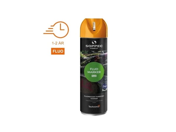 SOPPEC mærkespray SKOV FLUO 500 ml. ORANGE - 1810086