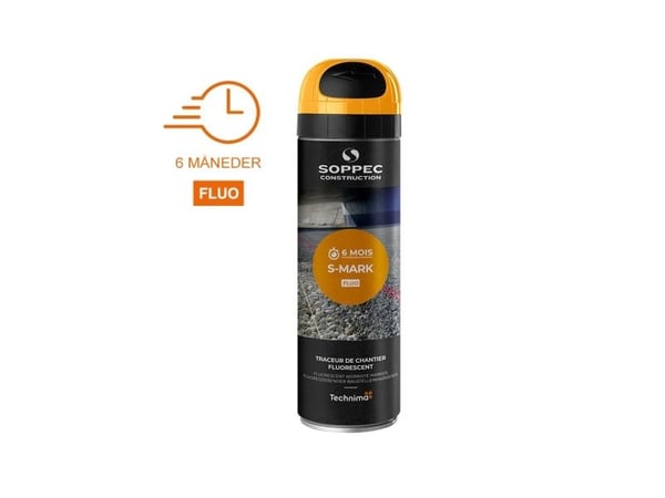 SOPPEC mærkespray S-MARK FLUO 500 ml. ORANGE - 2112442