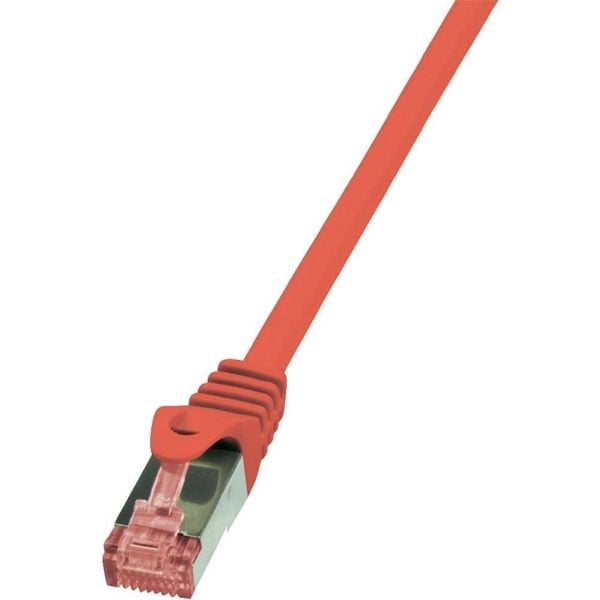 LogiLink Cat.6 S/FTP, 1.5m, 1,5 m, Cat6, S/FTP (S-STP), RJ-45, RJ-45, Rød