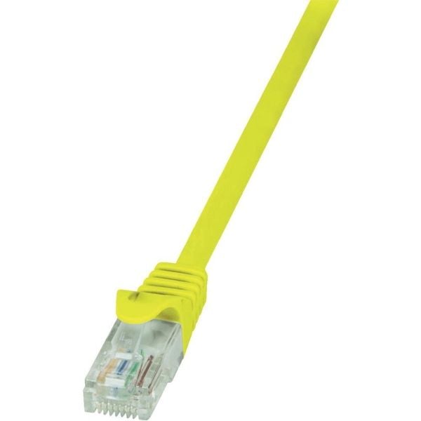 LogiLink 0,25m Cat.5e U/UTP, 0,25 m, Cat5e, U/UTP (UTP), RJ-45, RJ-45, Gul