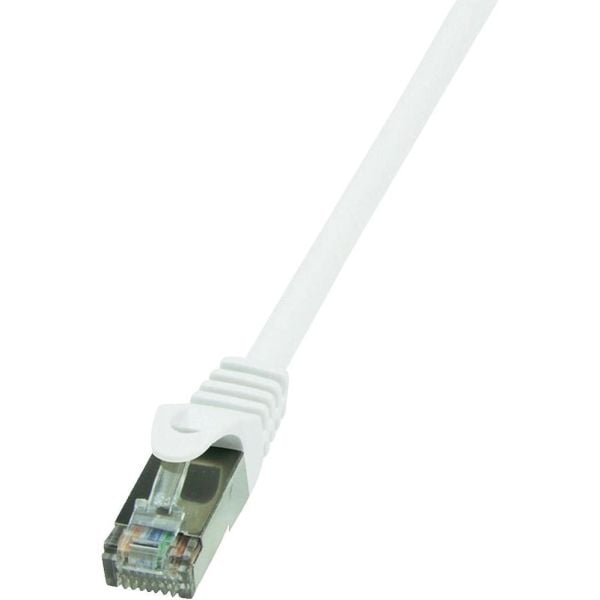 LogiLink EconLine - Koblingskabel - RJ-45 (hann) til RJ-45 (hann) - foliebelagt uskjermet tvinnet kabelpar (F/UTP) - CAT 6 - hvit
