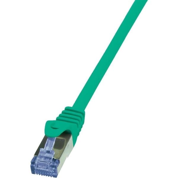 LogiLink PrimeLine - Koblingskabel - RJ-45 (hann) til RJ-45 (hann) - SFTP, PiMF - CAT 6a - halogenfri, formstøpt, uten hindringer - grønn