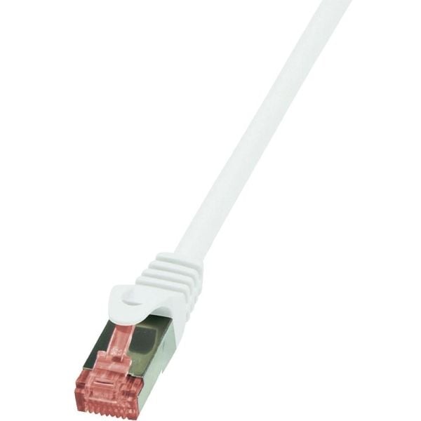 LogiLink PrimeLine - Patch-kabel - RJ-45 (hann) til RJ-45 (hann) - 1 m - SFTP, PiMF - CAT 6 - halogenfri - hvit