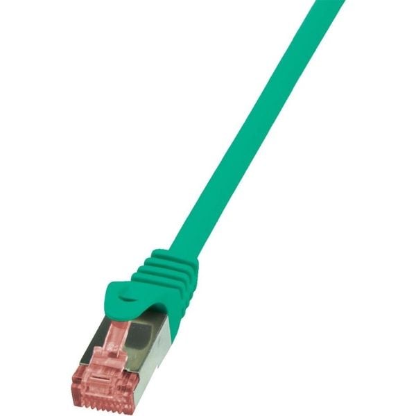 LogiLink PrimeLine - Koblingskabel - RJ-45 (hann) til RJ-45 (hann) - SFTP, PiMF - CAT 6 - halogenfri, formstøpt, uten hindringer - grønn