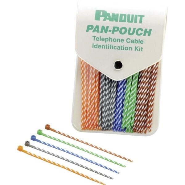 Panduit PP5X50F, Irtirepäistävä johdinside, Sininen, Ruskea, Vihreä, Harmaa, Oranssi, Valkoinen, 2,2 cm, 133 mm, 250 kpl