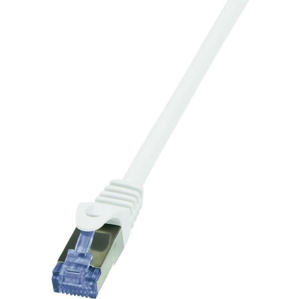 LogiLink 50m Cat.6A 10G S/FTP, 50 m, Cat6a, S/FTP (S-STP), RJ-45, RJ-45, Hvit