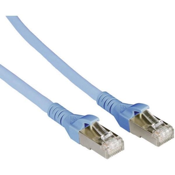 METZ CONNECT 1308450544-E 0,5 m Cat6a S/FTP (S-STP) blå nettverkskabel (1308450544-E)