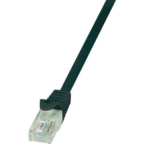 LogiLink - Koblingskabel - RJ-45 (hann) til RJ-45 (hann) - UTP - CAT 5e - svart