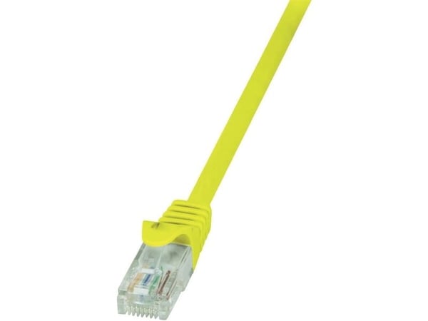 LogiLink EconLine - Koblingskabel - RJ-45 (hann) til RJ-45 (hann) - UTP - CAT 6 - gul