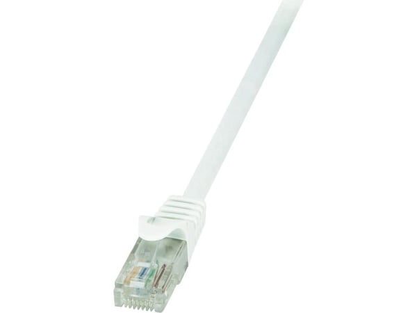 LogiLink EconLine - Koblingskabel - RJ-45 (hann) til RJ-45 (hann) - UTP - CAT 6 - hvit
