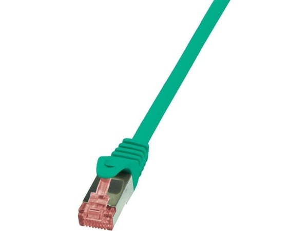 LogiLink PrimeLine - Koblingskabel - RJ-45 (hann) til RJ-45 (hann) - SFTP, PiMF - CAT 6 - halogenfri, uten hindringer - grønn