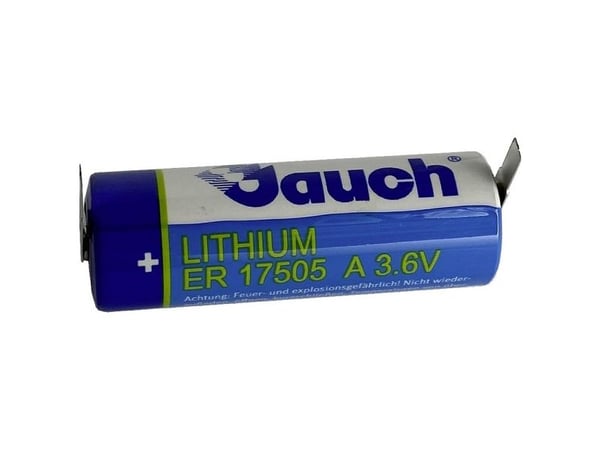 Jauch Quartz ER17505J-T spesialbatteri, U-loddflik, litium 3,6 V 3600 mAh, 1 stk
