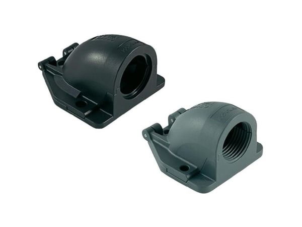 Icotek 31383.900 Kabelgennemføring Vinklet Sort 1 stk
