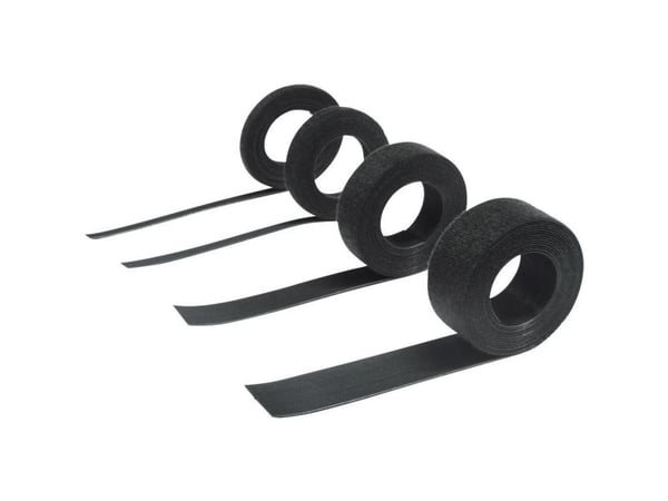Hebotec 11-KE07015FRT kardborreband för montering statisk loop-del (L x B) 15000 mm x 7,5 mm svart 15 m