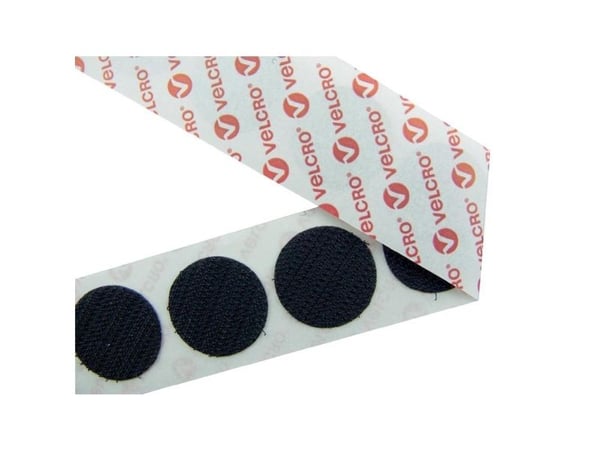 VELCRO® E28801533011425 Tarranauhapisteet liimaukseen Nasta (Ø) 15 mm Musta 1300 kpl