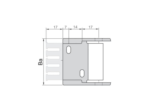igus Easy Chain® E-Kette® E14.2 114.3.12PZ anslutningstryckelement tryckknappsprincip