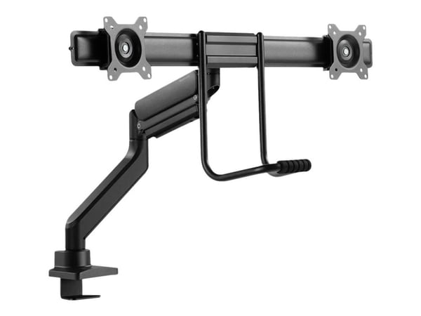Neomounts DS75-450BL2 - Monteringssett (leddarm, maljeklemme, topfix-klemme) - full bevegelse - for 2 LCD-skjermer - svart - skjermstørrelse: 17"-3...