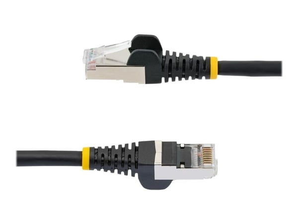 Startech 2m CAT6a Ethernet Cable - Black - Low Smoke Zero Halogen (LSZH) - 10GbE 500MHz 100W PoE++ Snagless RJ-45 w/Strain Reliefs S/FTP Network Pa...