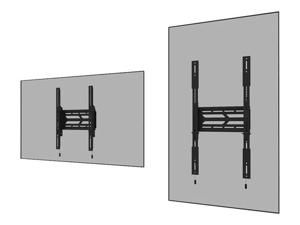 Neomounts WL30S-950BL19 - Monteringssett (veggmontering) - robust - for flatpanel - fast - låsbar - svart - skjermstørrelse: 55"-115"