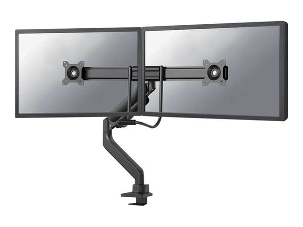 Neomounts DS75-450BL2 - Monteringssett (leddarm, maljeklemme, topfix-klemme) - full bevegelse - for 2 LCD-skjermer - svart - skjermstørrelse: 17"-3...