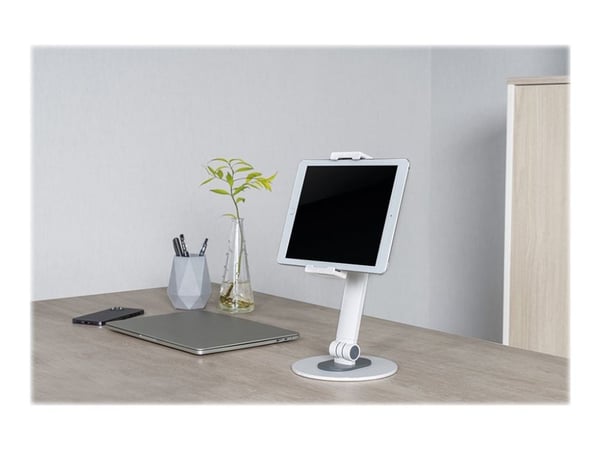 Neomounts DS15-540WH1 - Monteringssett (holder) - for nettbrett - hvit - skjermstørrelse: 4.7"-12.9" - skrivebord