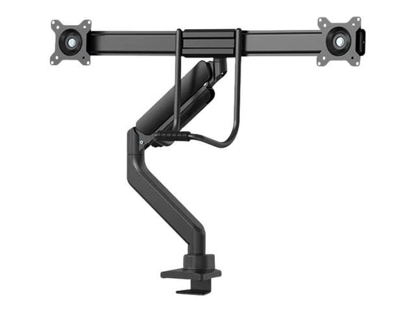 Neomounts DS75-450BL2 - Monteringssett (leddarm, maljeklemme, topfix-klemme) - full bevegelse - for 2 LCD-skjermer - svart - skjermstørrelse: 17"-3...