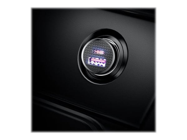 Baseus - Strömadapter för bil - 30 Watt - 5 A - 2 utdatakontakter (USB, USB-C) - svart