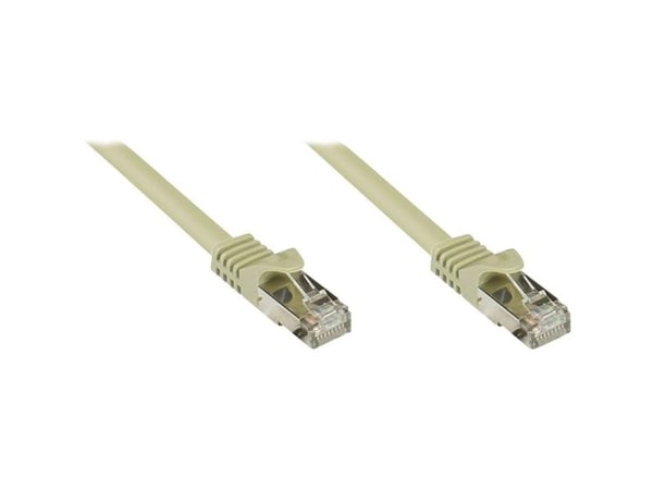 RJ45 patchkabel Cat.7 råkabel med RNS® låsskydd, S/FTP, PiMF, halogenfritt, 600MHz, OFC, grå, 0,5 m (8070R-005)